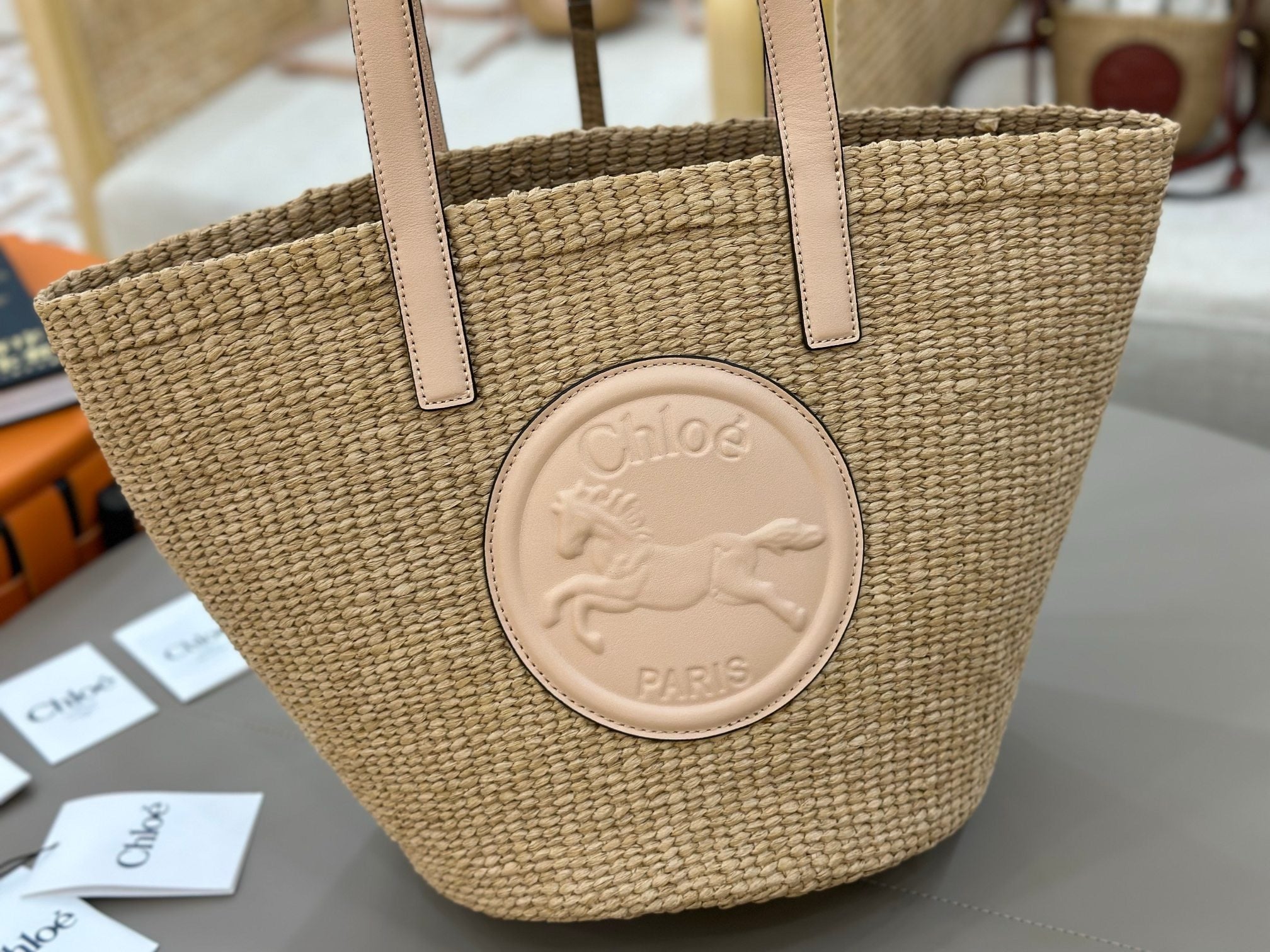 Woven Straw Bucket Bag  (Premium Quality)
