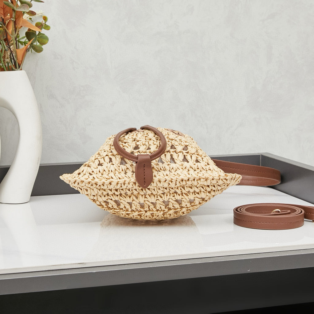 M. M Woven Bucket Bag