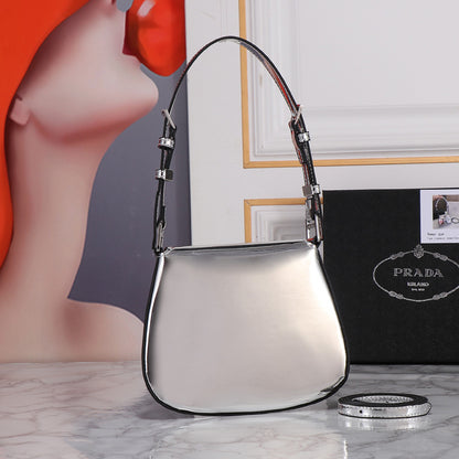 Pr*da Cl*eo Mini Bag in Brushed Leather - Your Modern Elegance Essential!