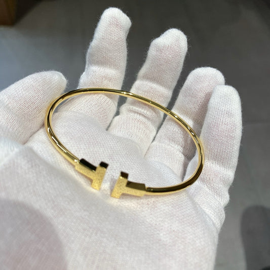 T-Brand Double T Open Cuff Bracelet