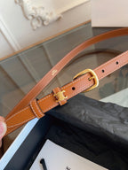 Vivienne Taurillon Belt | 18mm