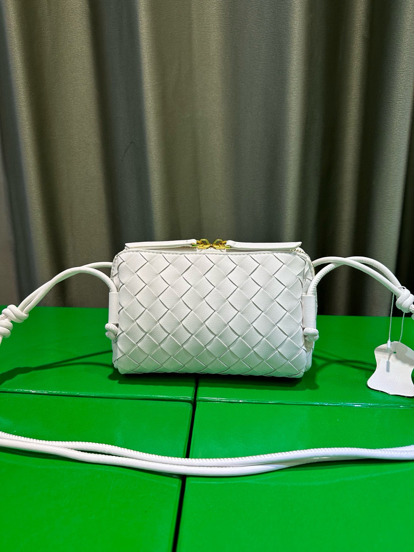 Woven Leather Concert Pouch