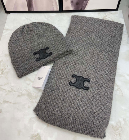 Ce*li*n cashmere hat and scarves