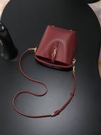 Bucket Bag | LE 37 | Smooth Calfskin | Dark Red (Premium Quality )