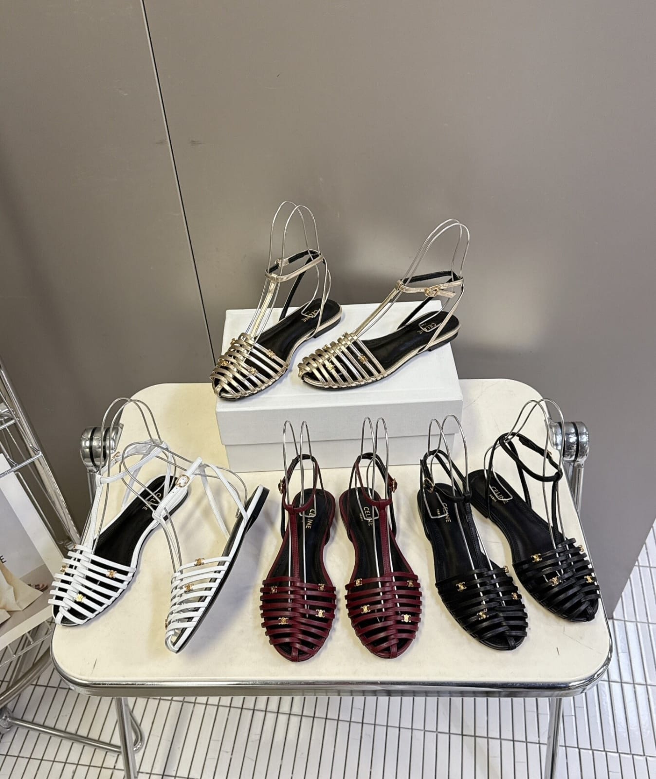 Woven Roman-Style Closed-Toe Sandals