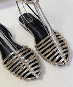 Woven Roman-Style Closed-Toe Sandals