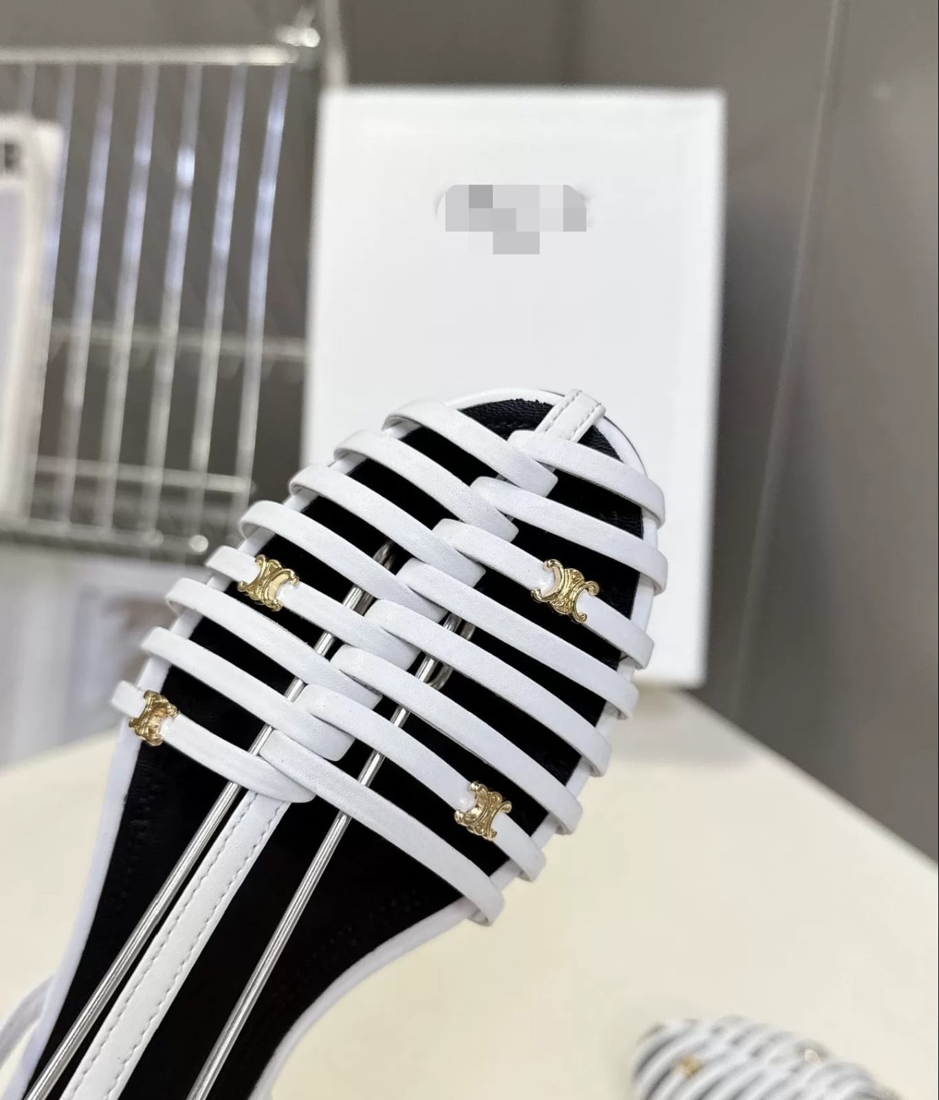 Woven Roman-Style Closed-Toe Sandals