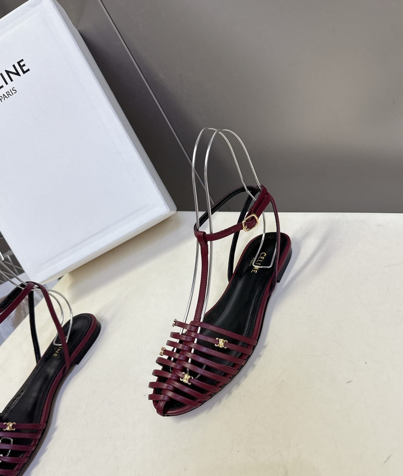 Woven Roman-Style Closed-Toe Sandals
