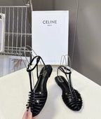 Woven Roman-Style Closed-Toe Sandals