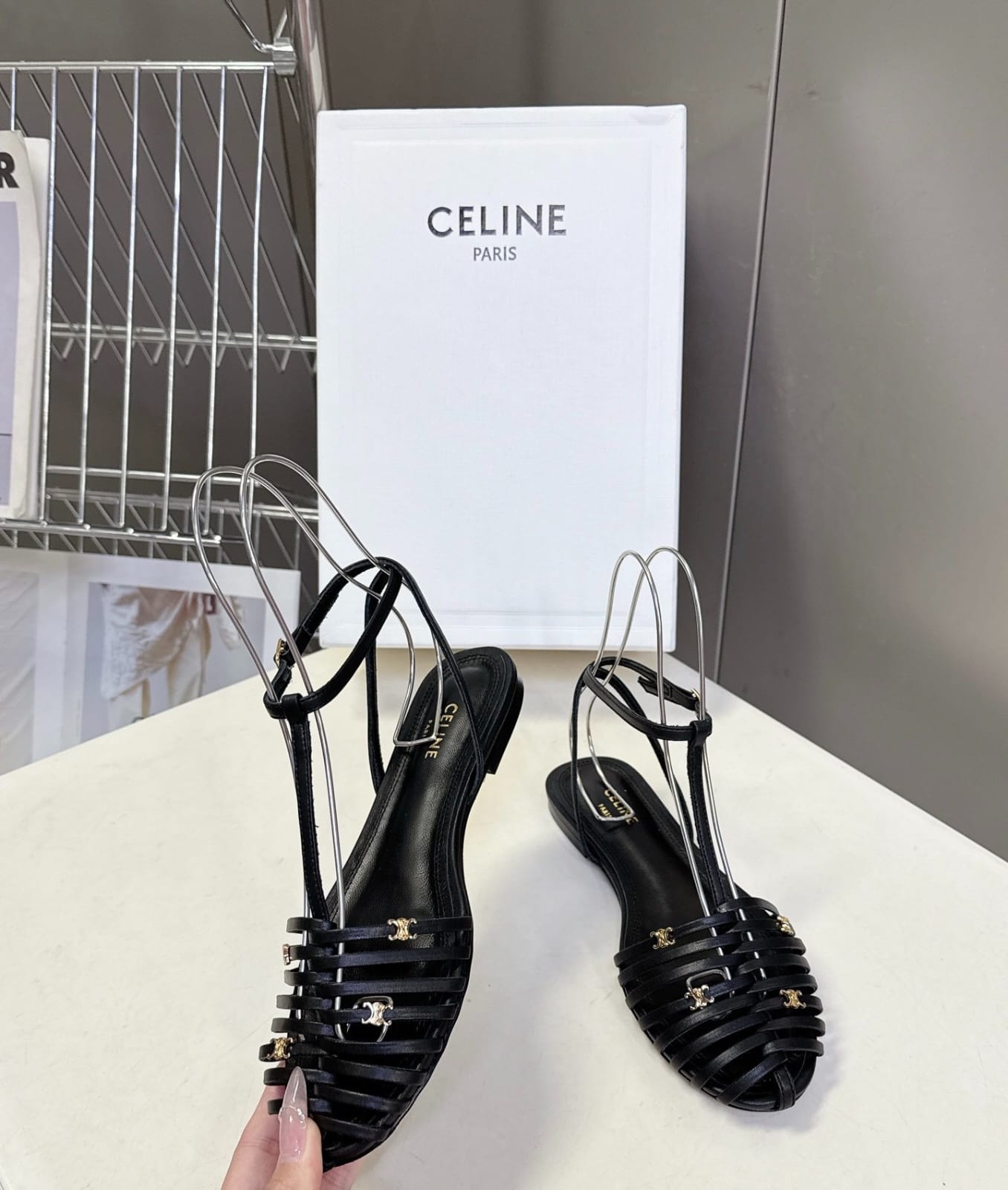 Woven Roman-Style Closed-Toe Sandals