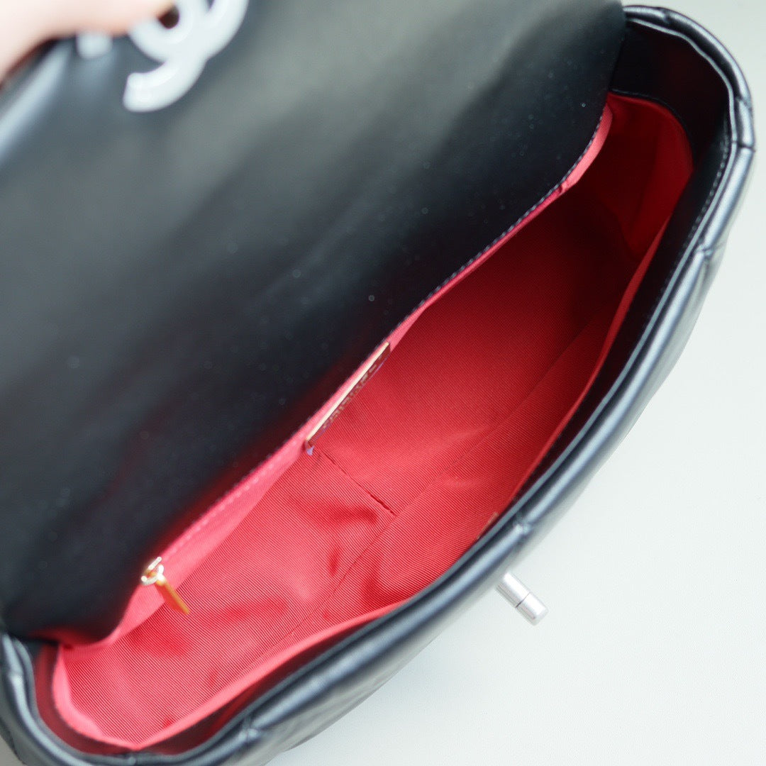 19 Bag | Goatskin Leather | 24K Gold-Tone Hardware | Medium 30cm (Premium Quality )