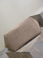 Y Suede & Calfskin Logo Tote Bag  |Premium Quality |