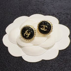 Diamond-Quilted Stud Earrings