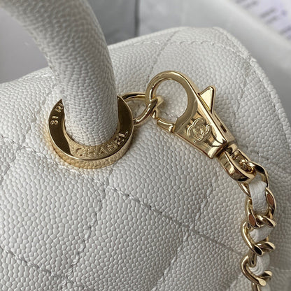 Mini Top Handle Flap Bag (𝑐𝑜𝑐𝑜 ℎ𝑎𝑛𝑑𝑙𝑒)