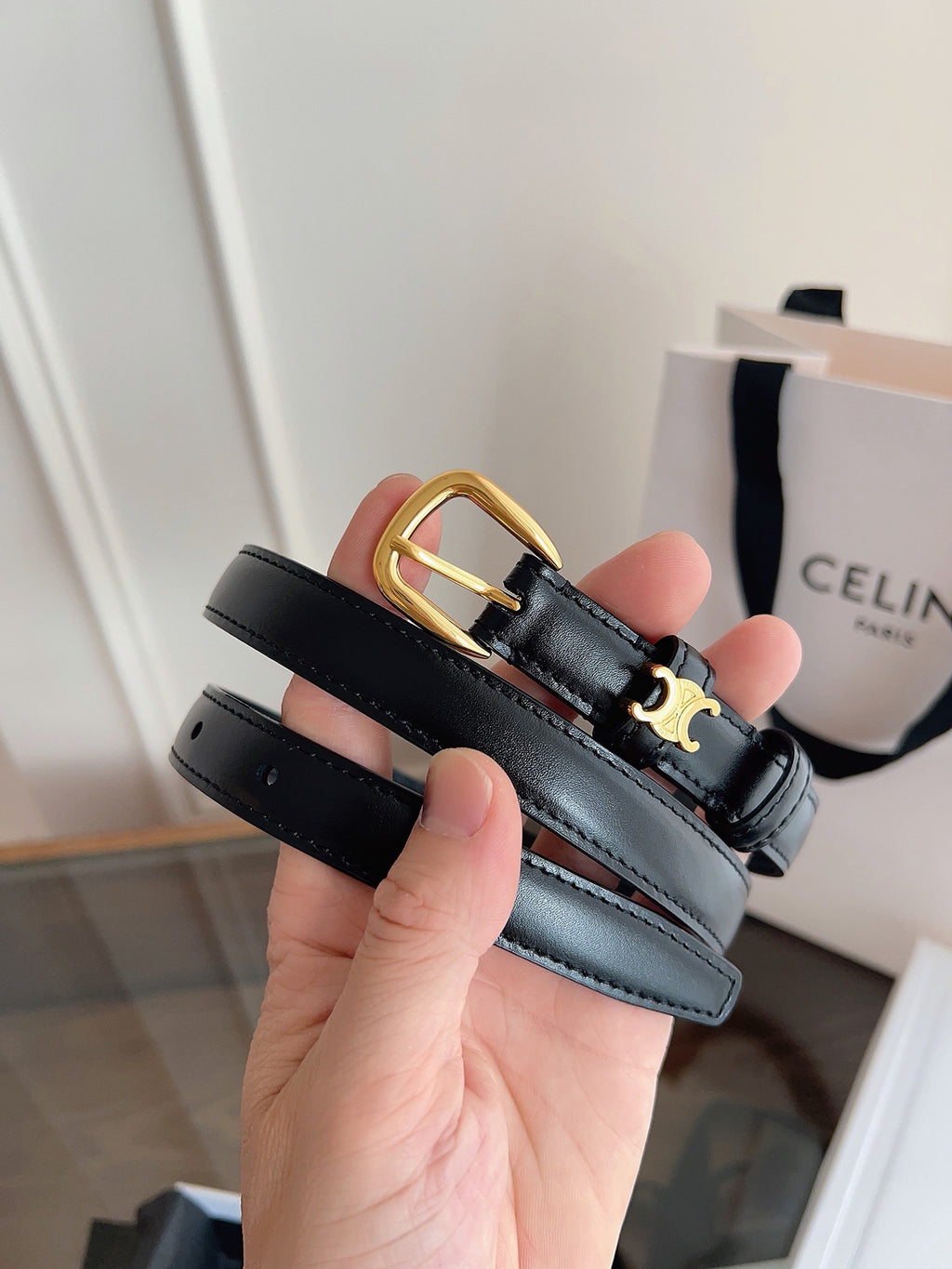Vivienne Taurillon Belt | 18mm