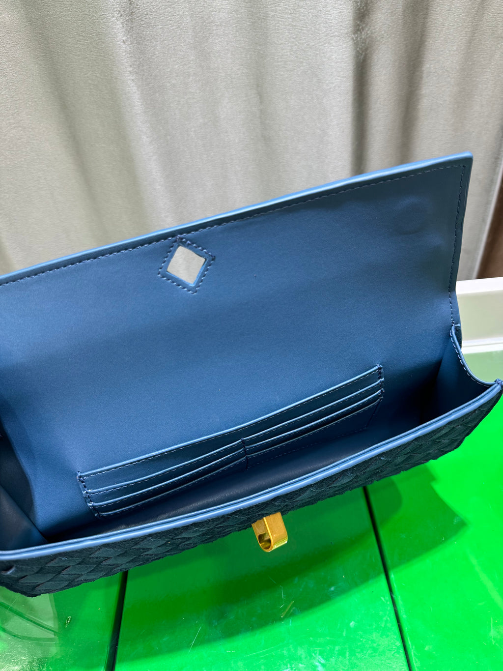 Frosted Leather Evening Handbag