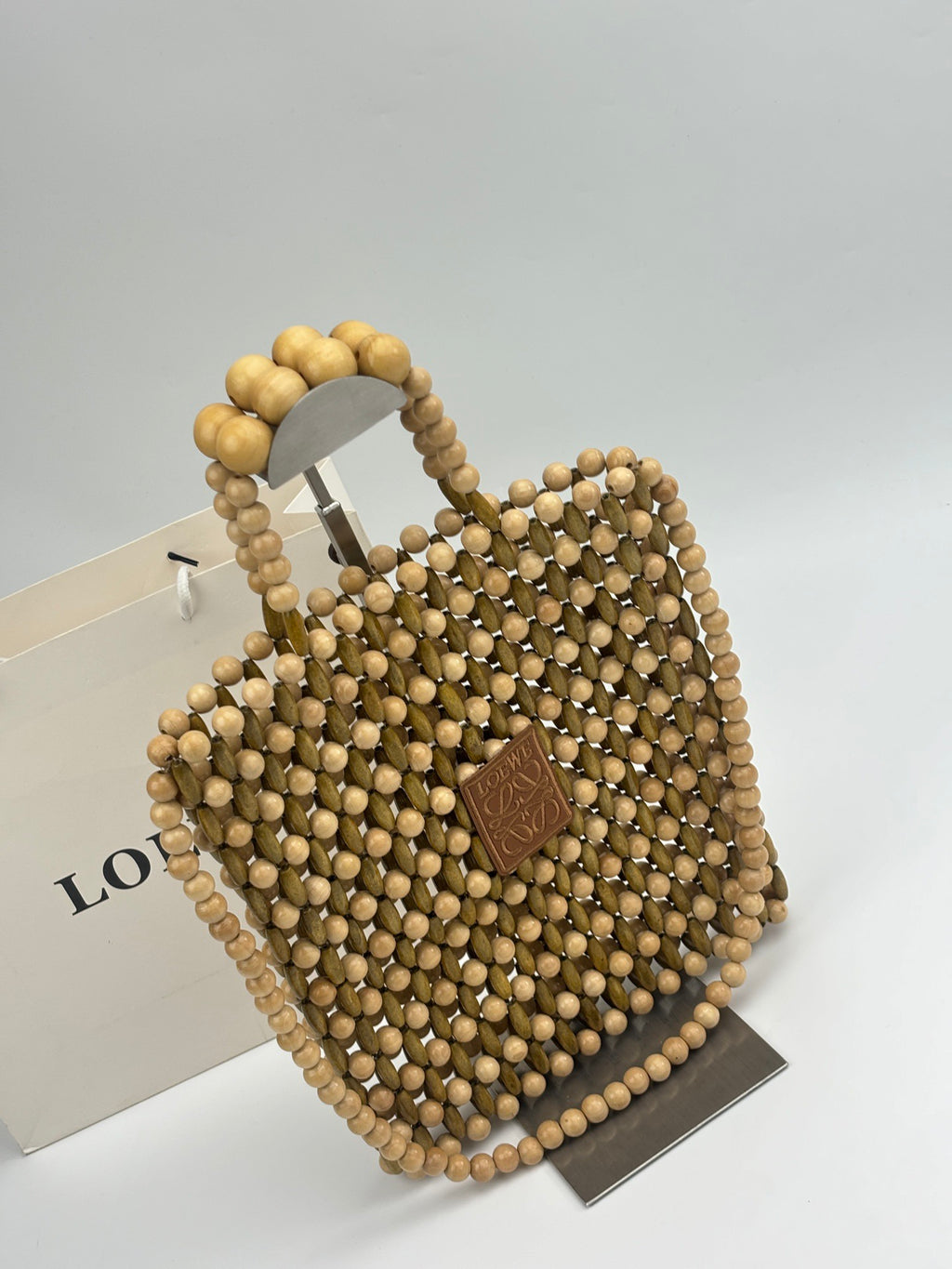 Anagram Wooden Bead Tote