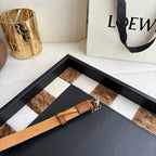 Anagram Buckle Leather Belt