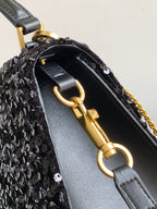 V-SLING 3D Embroidered Sequin Bag | 9866 MTX