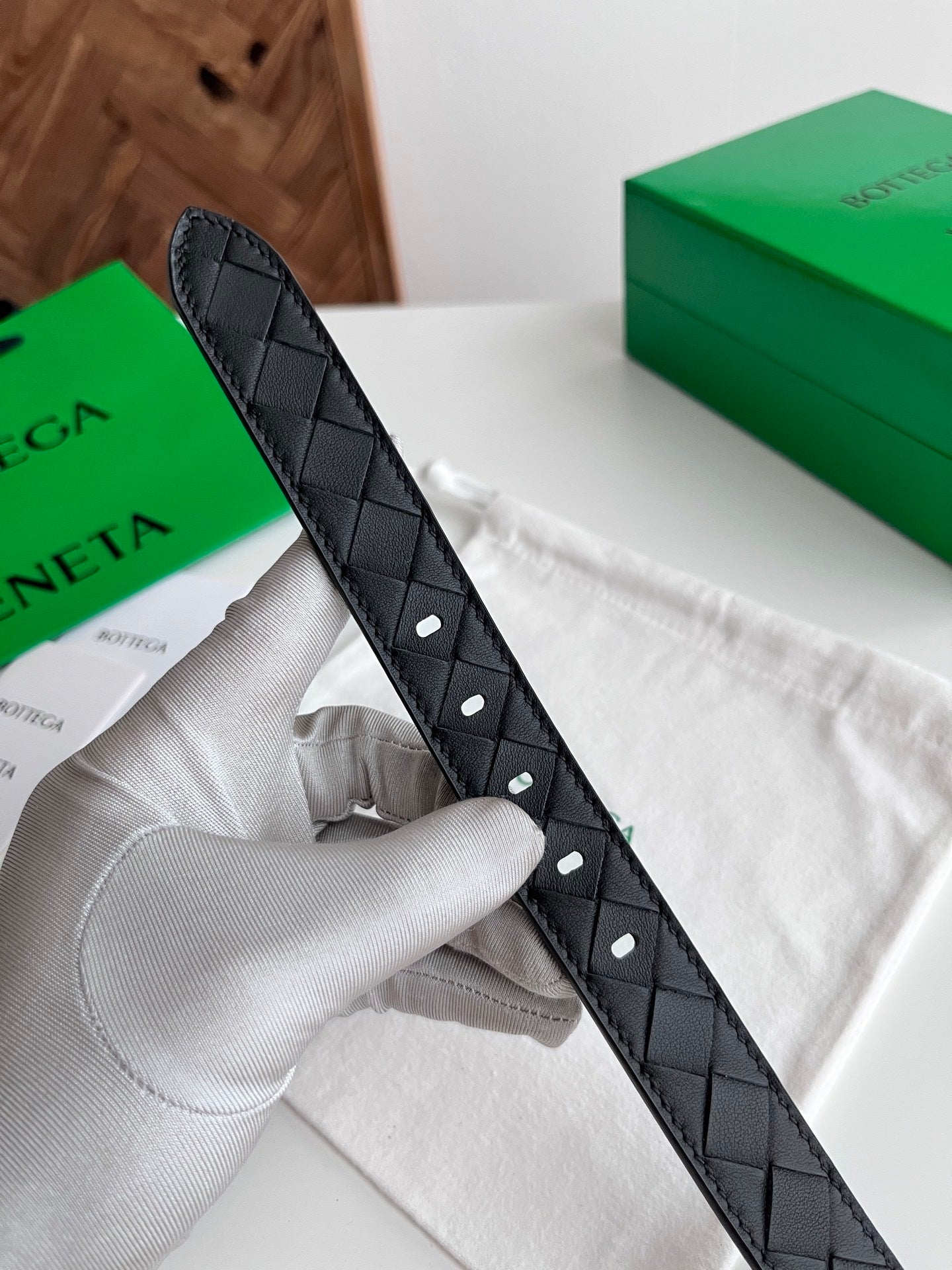 2.5 Women’s Handwoven Intreccio Leather Belt — New 2025