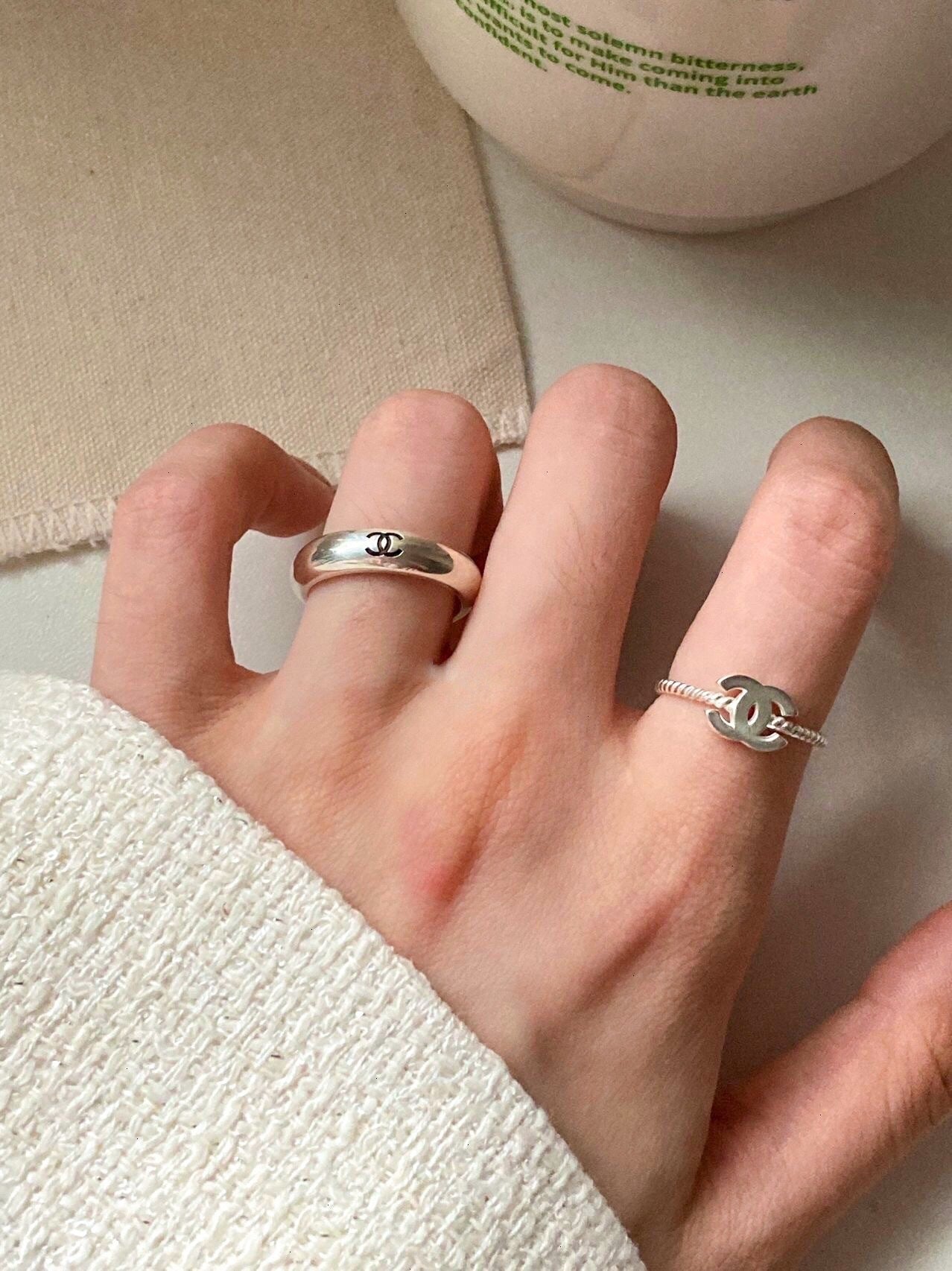 Vintage Logo Ring | Gold & Silver