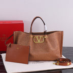 Handwoven Studded Tote Bag