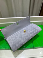 Frosted Leather Evening Handbag