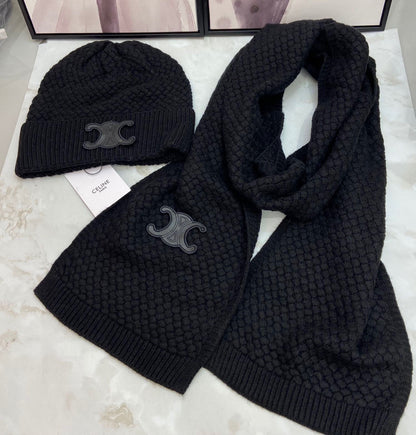 Ce*li*n cashmere hat and scarves