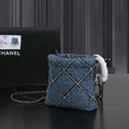 24P Denim Trash Bag Tote