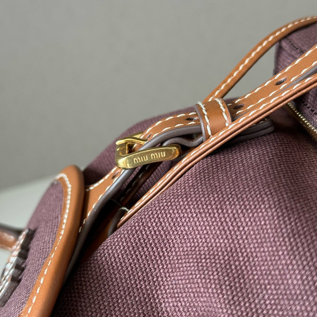 Premium Canvas &  Calfskin College-Style Backpack – JKS