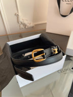 Vivienne Taurillon Belt | 18mm