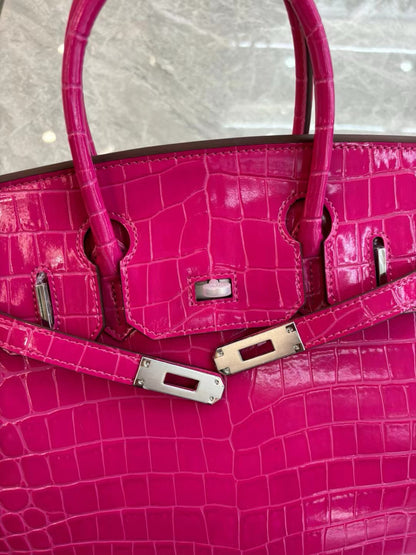 Her*mes Crocodile Pattern Birkin Bag