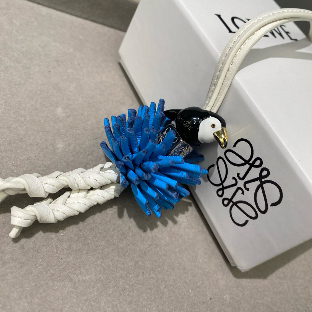 Beaded Leather Goldfish Charm 🐟