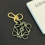 Two-Tone Leather Key Charm