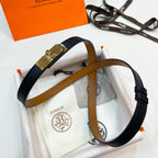 Slim Leather Waist Belt – Adjustable Fit