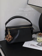 Two-Tone Leather Key Charm