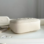 Classic Embossed Leather Camera Bag  (Genuine Cowhide)