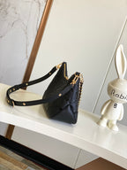 Embossed Leather Shoulder Bag (Premium Quality)