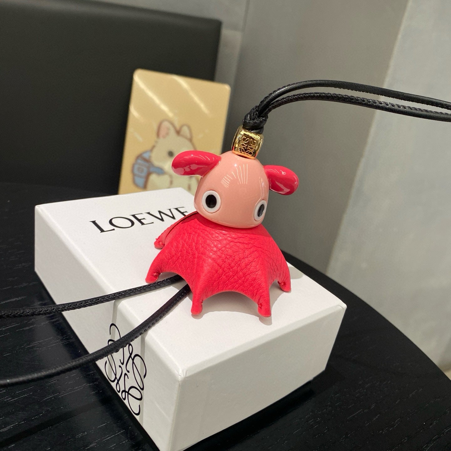 Puzzle Polka Dot Charm | Calfskin &  Acetate