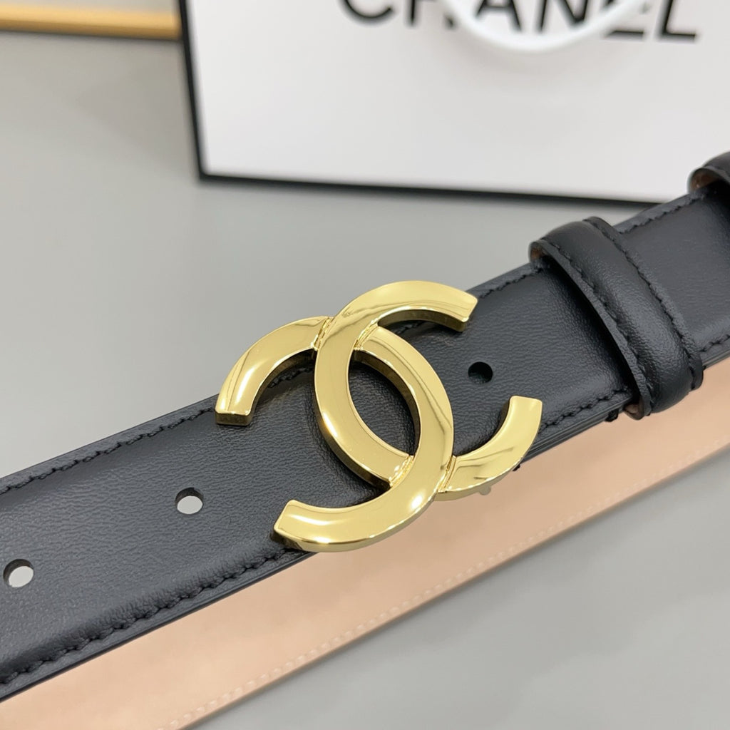 Logo Reversible Belt | 3cm | Calfskin Leather