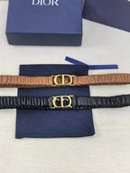 Gold Buckle Elastic Waist Belt