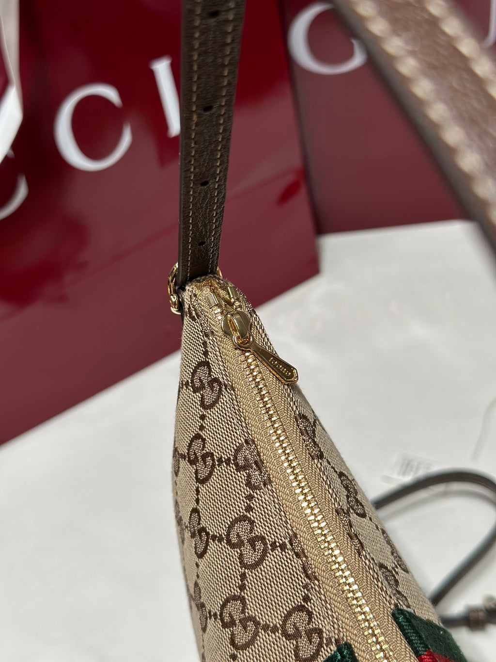 Canvas &  Leather Shoulder Bag | 863406 | Premium Quality