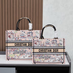 D Elegant Oversized Embroidered Tote Bag