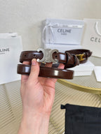 Triomphe Buckle Belt — 25mm