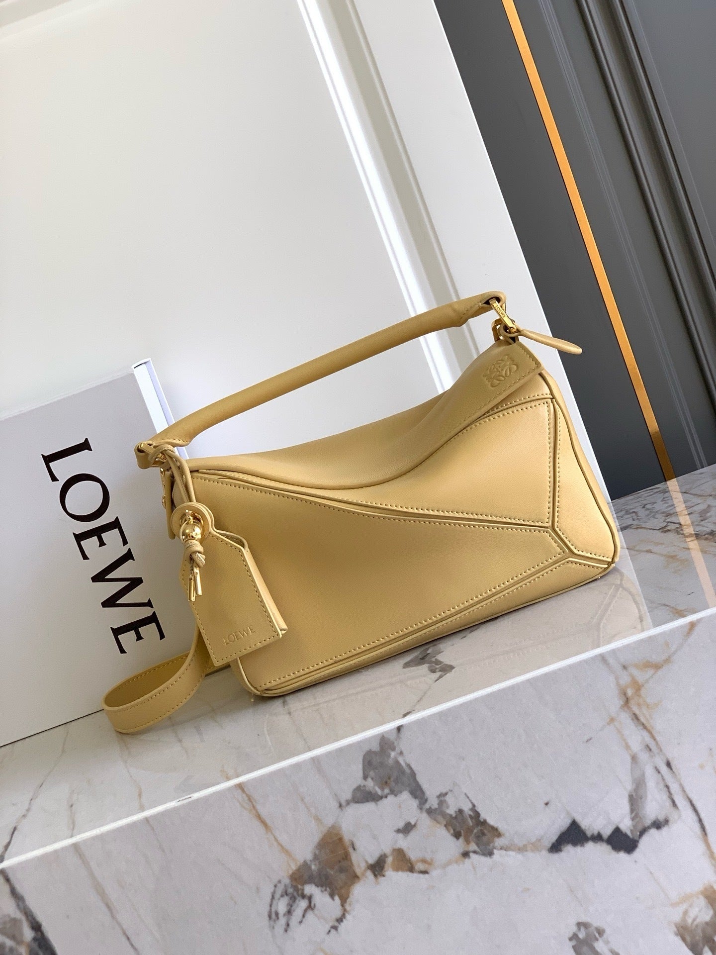 Premium Lambskin Geometric Puzzle Bag [Premium Quality]