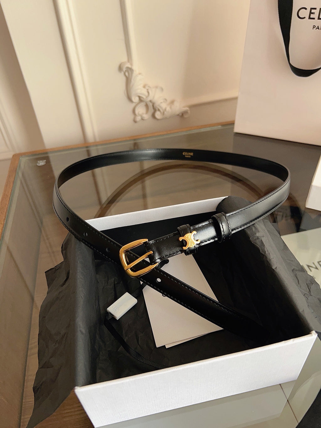 Vivienne Taurillon Belt | 18mm