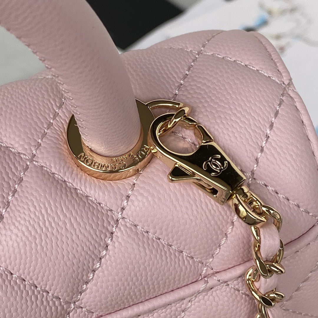 Mini Top Handle Flap Bag (𝑐𝑜𝑐𝑜 ℎ𝑎𝑛𝑑𝑙𝑒)