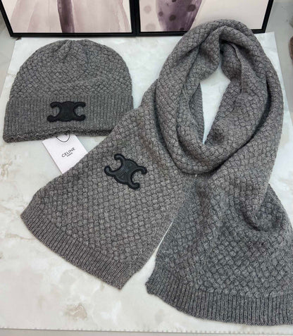 Ce*li*n cashmere hat and scarves