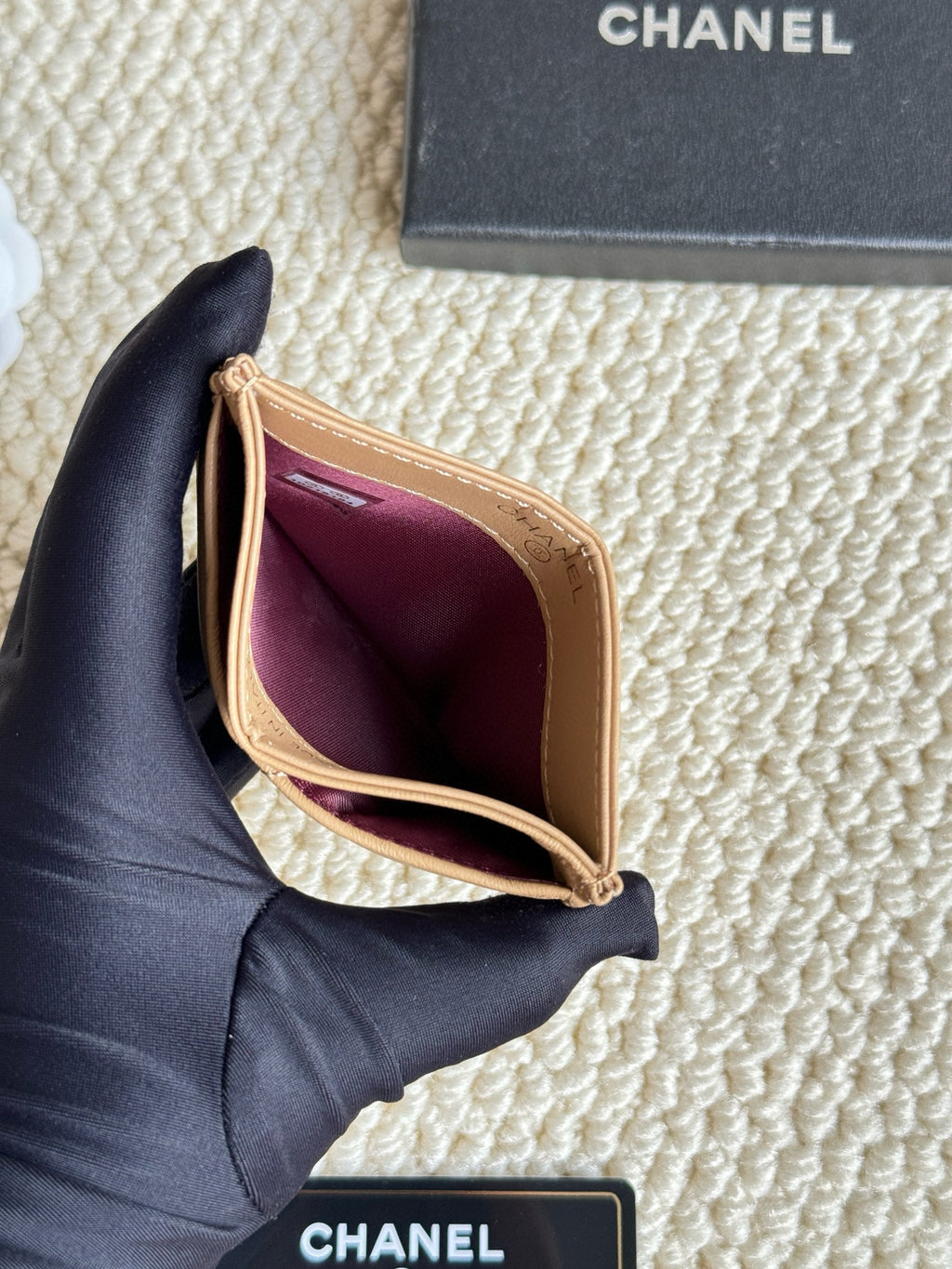 Quilted Lambskin Card Holder