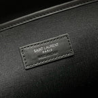 Crocodile-Embossed Leather Backpack